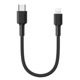 Aukey Braided Nylon USB-C to Lightning Cable (18cm/0.59ft)